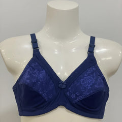 Pack of 4 Wbomen’s Cotton Emroidered Bras – Non Padded, Soft & Comfortable