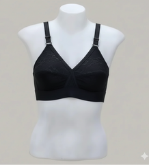 Pack of 2 Cotton Embroided Bra - Non-Padded & Non-Wired